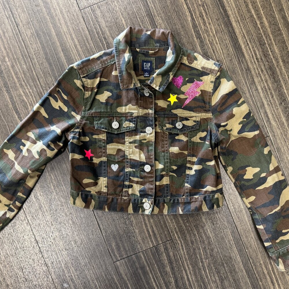 Gap Jacket Cargo Kids Camouflage